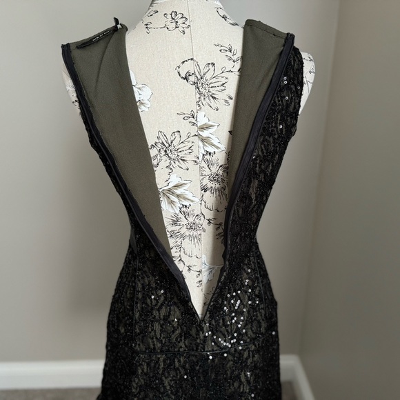 Ark & Co Sequin Dress w/ Leather Side Panels - Picture 4 of 13